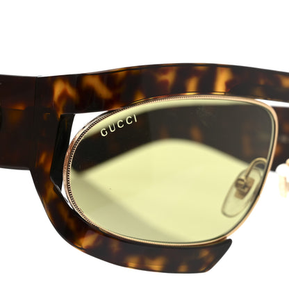 Gucci Oval Sunglasses GG0233S Tortoiseshell Gold 7 of 8