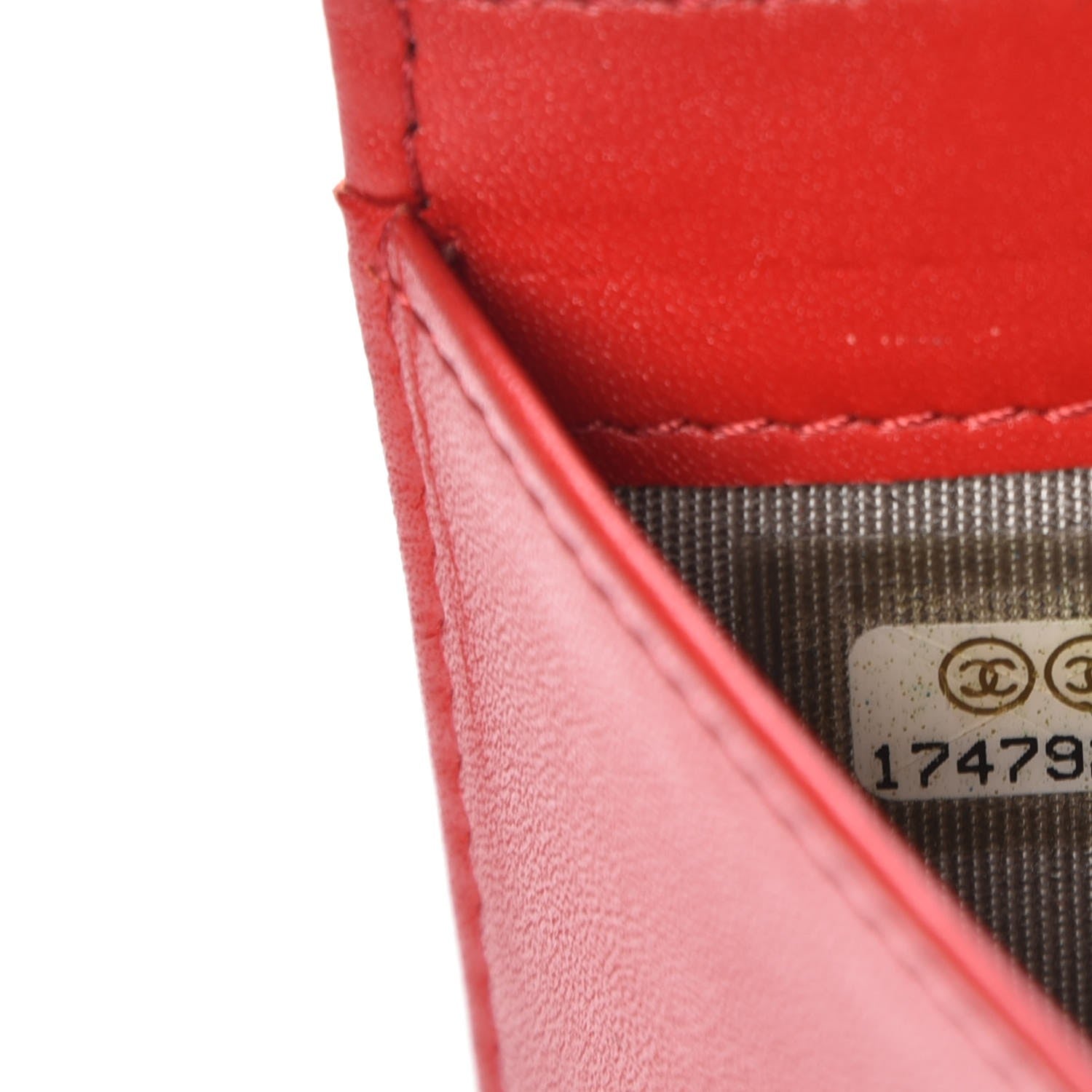 Chanel Caviar Timeless CC Yen Wallet Coral 8 of 12