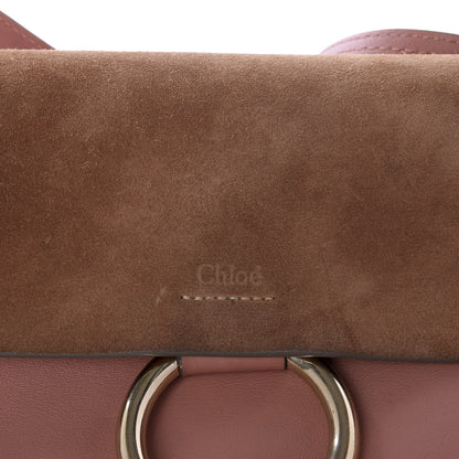 Chloe Suede Calfskin Small Faye Shoulder Bag Nougat 9 of 9