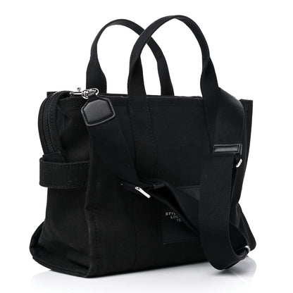 Marc Jacobs Cotton Canvas Small The Traveler Tote Bag Black 3 of 10