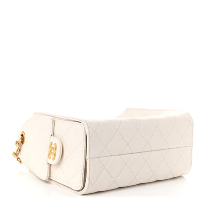 Chanel Caviar Quilted Mini Chanel 25 Handbag White 4 of 11