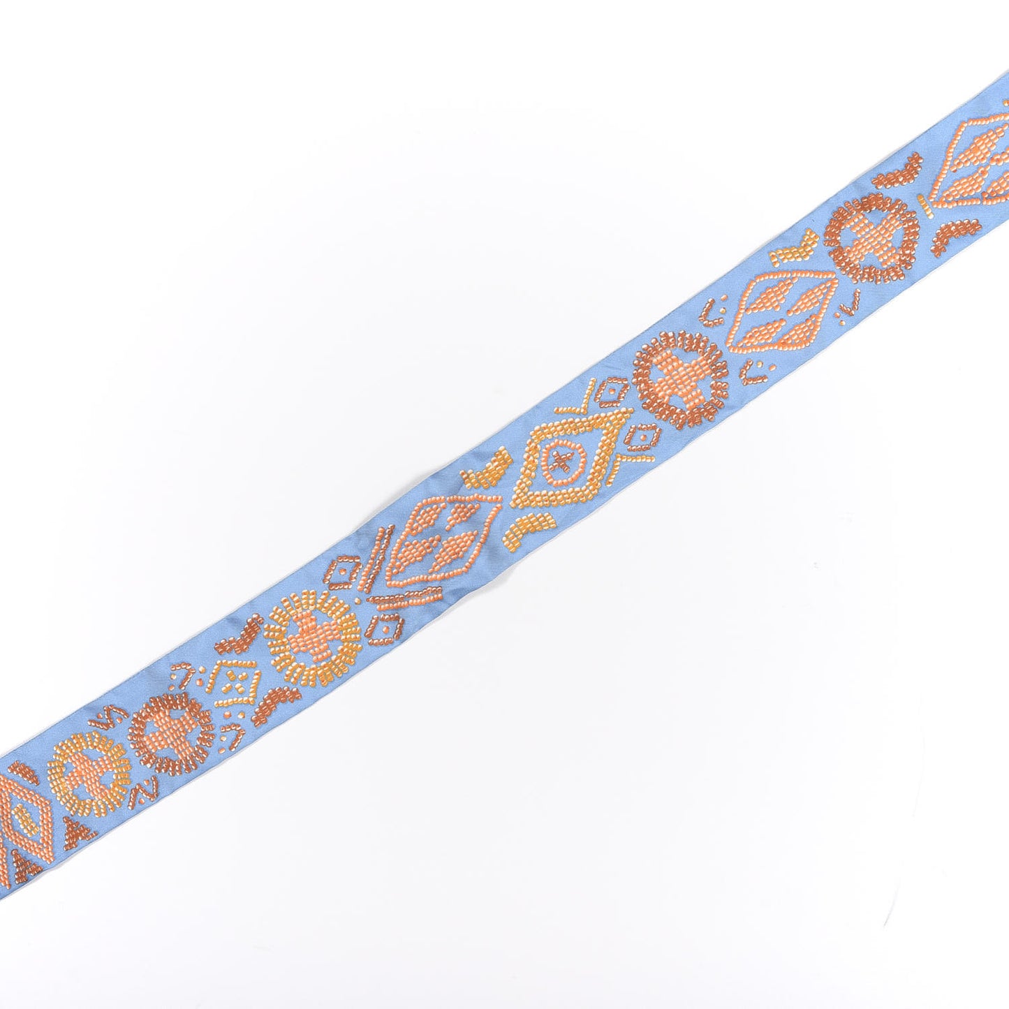 Silk Kelly En Perles Twilly Bleu Azur Orange