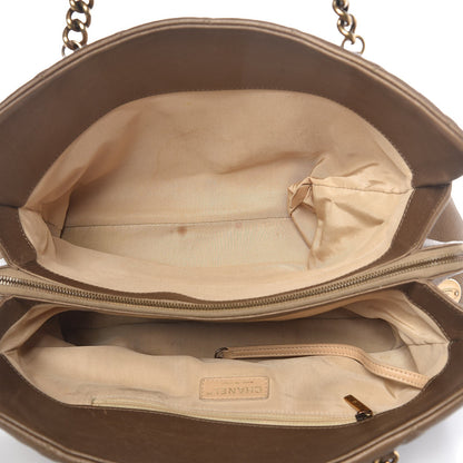 Chanel Calfskin Quilted Large CC Crown Tote Gold 5 of 17