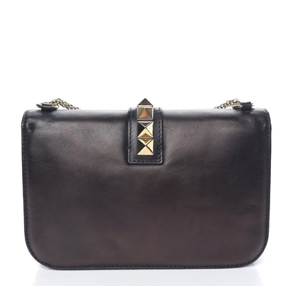 Valentino Garavani Vitello Medium Glam Lock Rockstud Flap Black 17 of 19