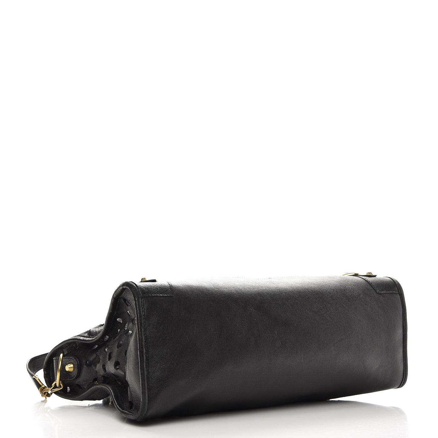 Agneau Classic Hardware Perforated Dot City Black