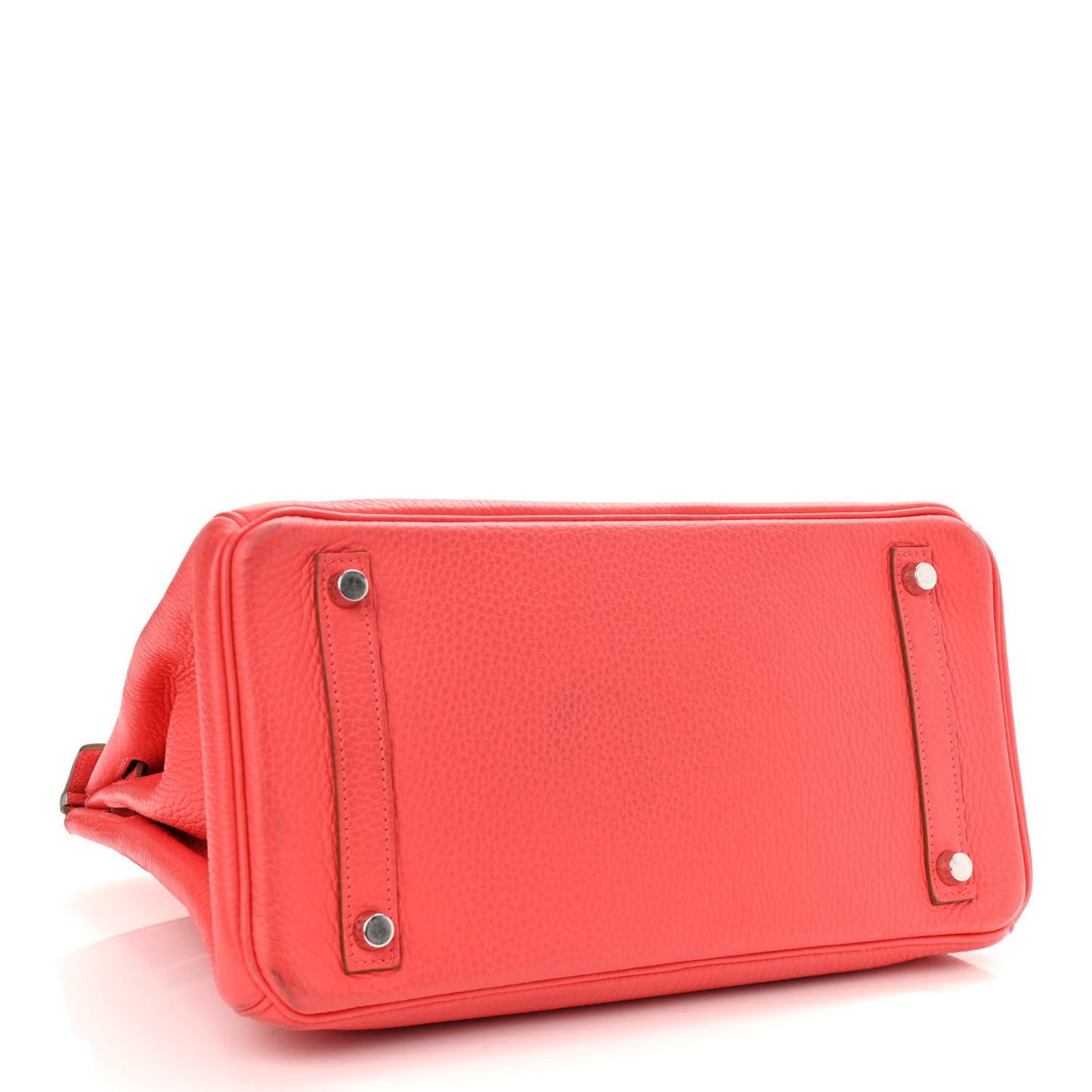 Taurillon Clemence Birkin 30 Rouge Pivoine