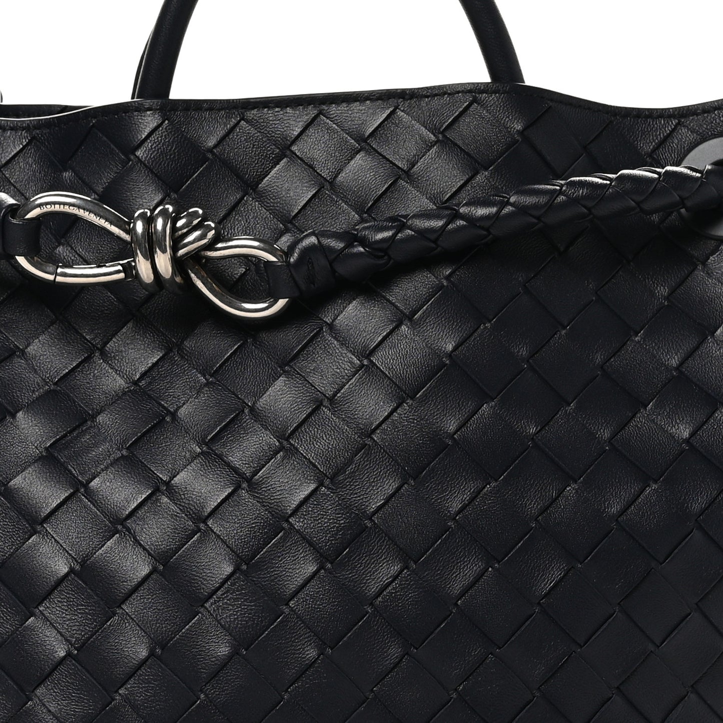 Nappa Intrecciato Medium Andiamo Shoulder Bag Space