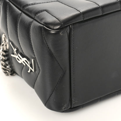 Saint Laurent Calfskin Y Quilted Monogram Small Loulou Bowling Bag Black 9 of 9