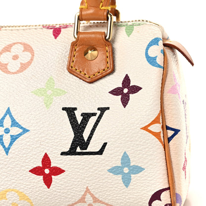 Louis Vuitton Monogram Multicolor Mini Sac HL Speedy White 7 of 7
