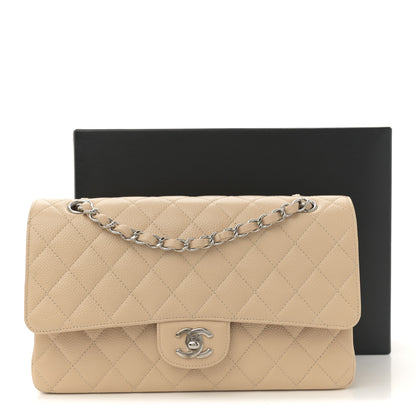 Chanel Caviar Quilted Medium Double Flap Beige Clair 11 of 11