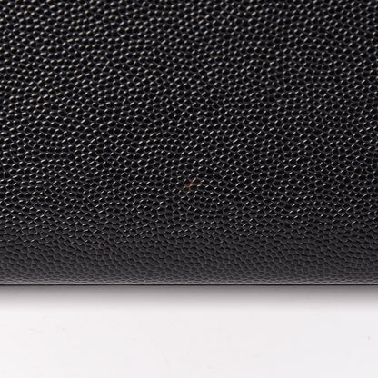 Saint Laurent Grain De Poudre Monogram Cassandre Clutch Black 12 of 14