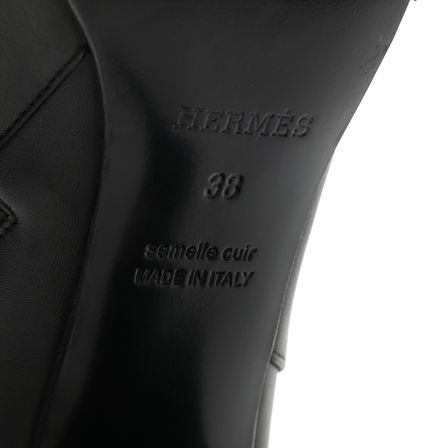 Hermes Calfskin Saint Germain Ankle Boots 38 Black 6 of 9