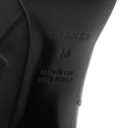 Hermes Calfskin Saint Germain Ankle Boots 38 Black 6 of 9