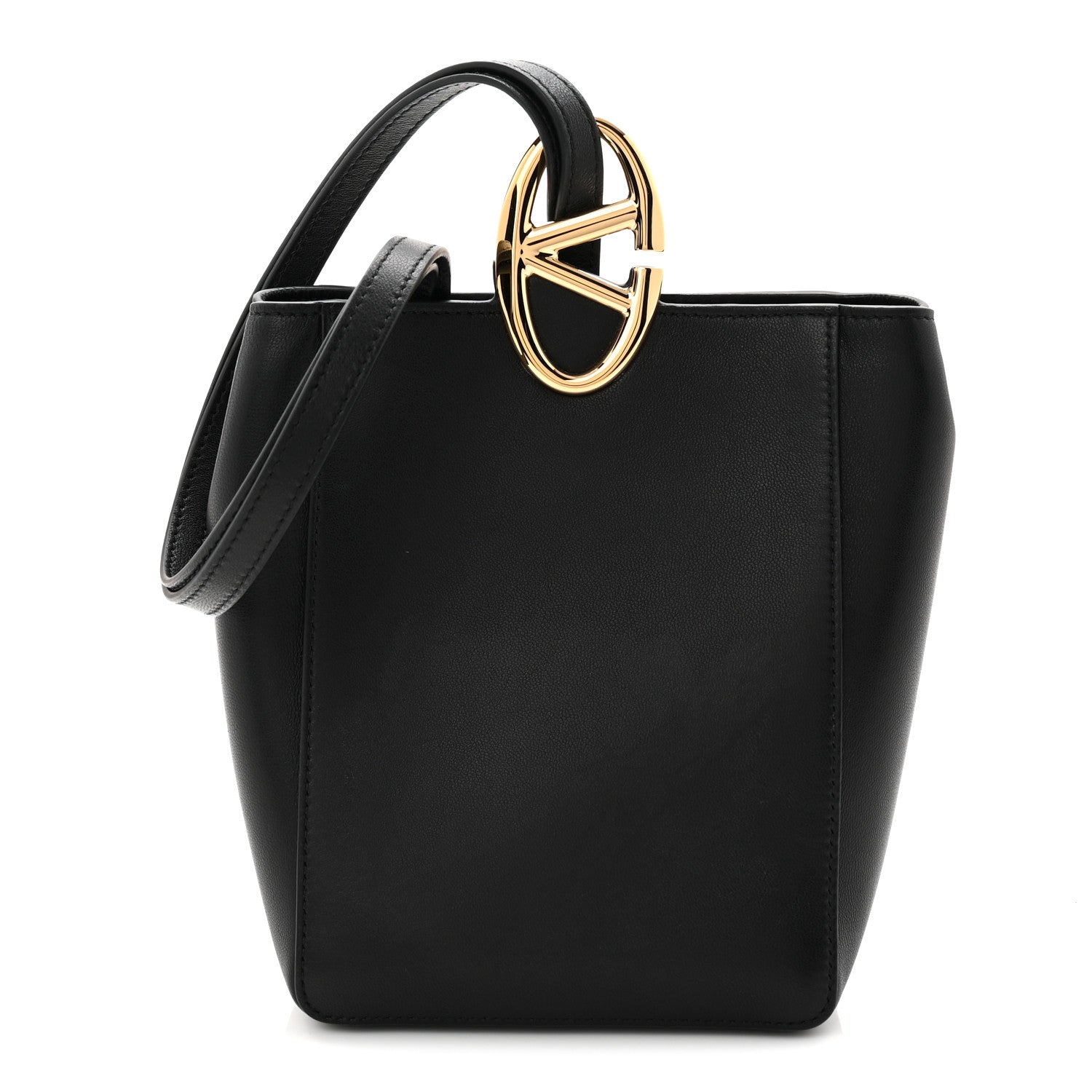 Valentino Garavani Nappa VLogo Bold Bucket Bag Black 1 of 17