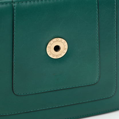 Bulgari Calfskin Small Serpenti Forever Snake Strap Crossbody Bag Emerald Green 12 of 12