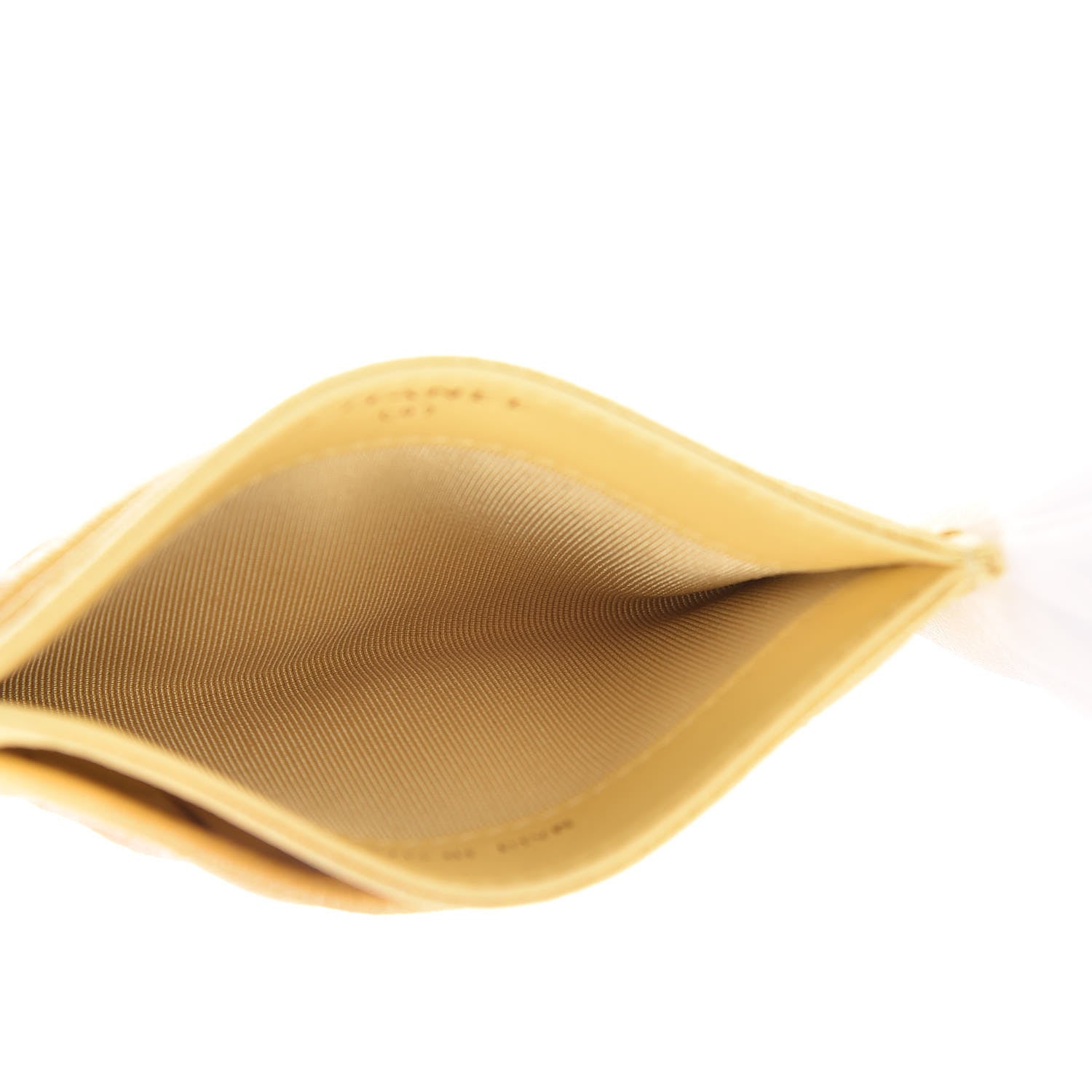 Chanel Iridescent Caviar Quilted Card Holder Yellow 5 of 9