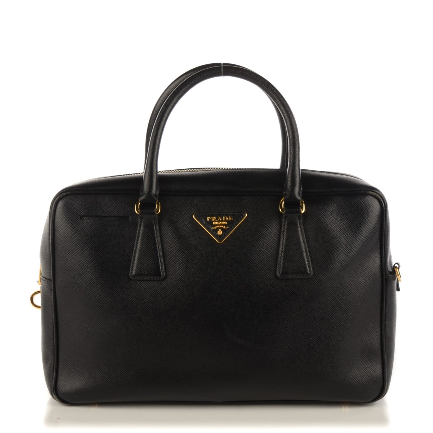 Saffiano Lux Bowler Black