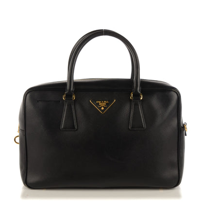 Prada Saffiano Lux Bowler Black 1 of 10