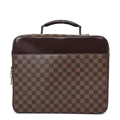Louis Vuitton Damier Ebene Porte Ordinateur Sabana Computer Case 1 of 14