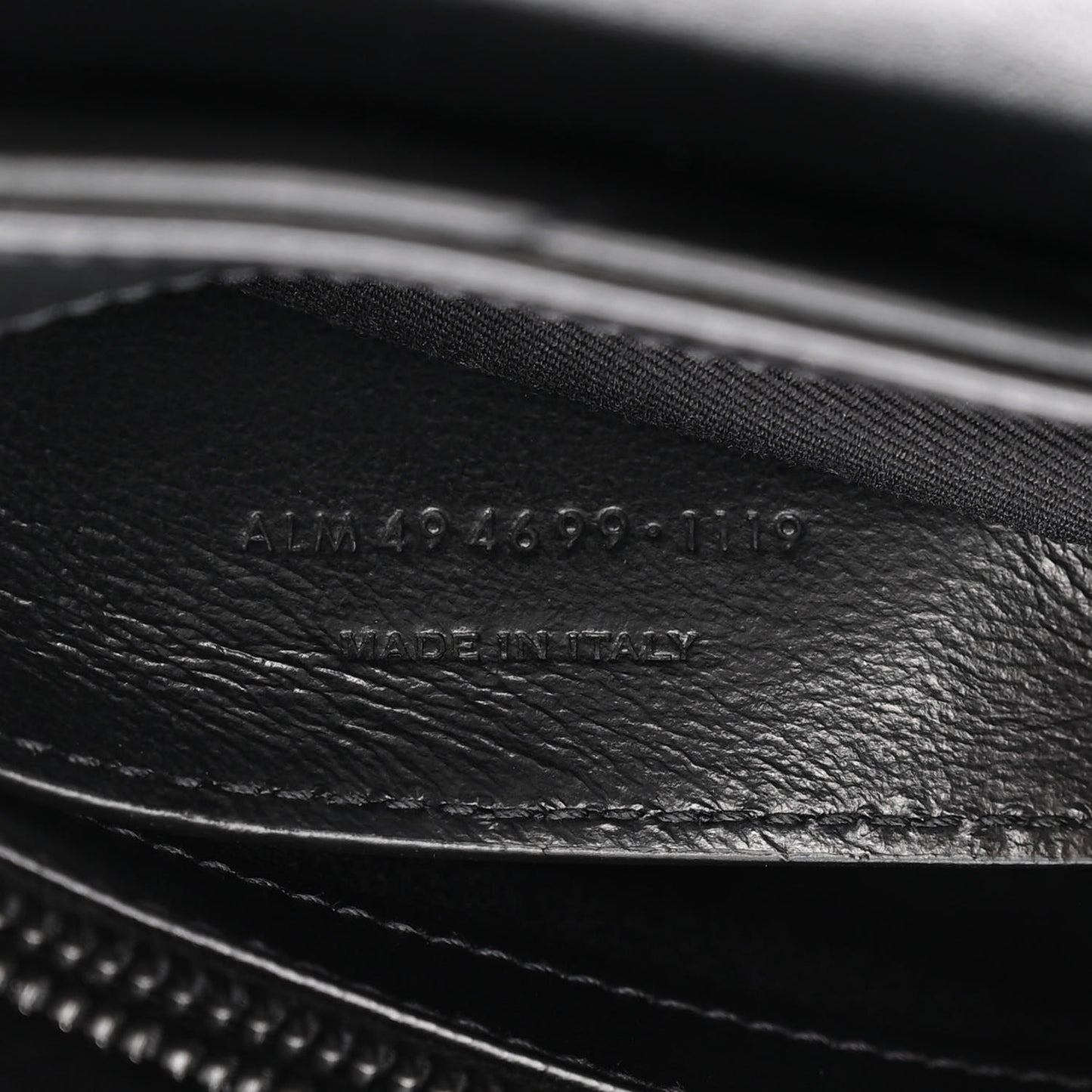 Calfskin Y Quilted Monogram Monochrome Small Loulou Chain Satchel Black