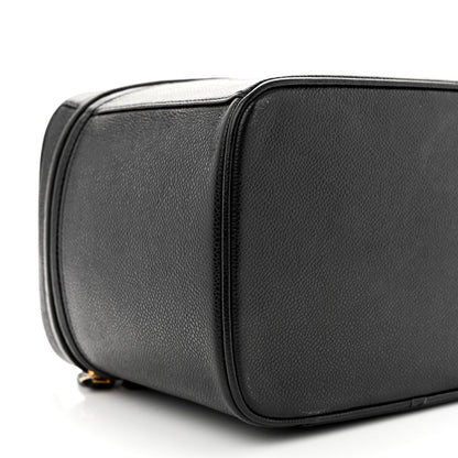 Chanel Caviar CC Vanity Train Case Black 9 of 12