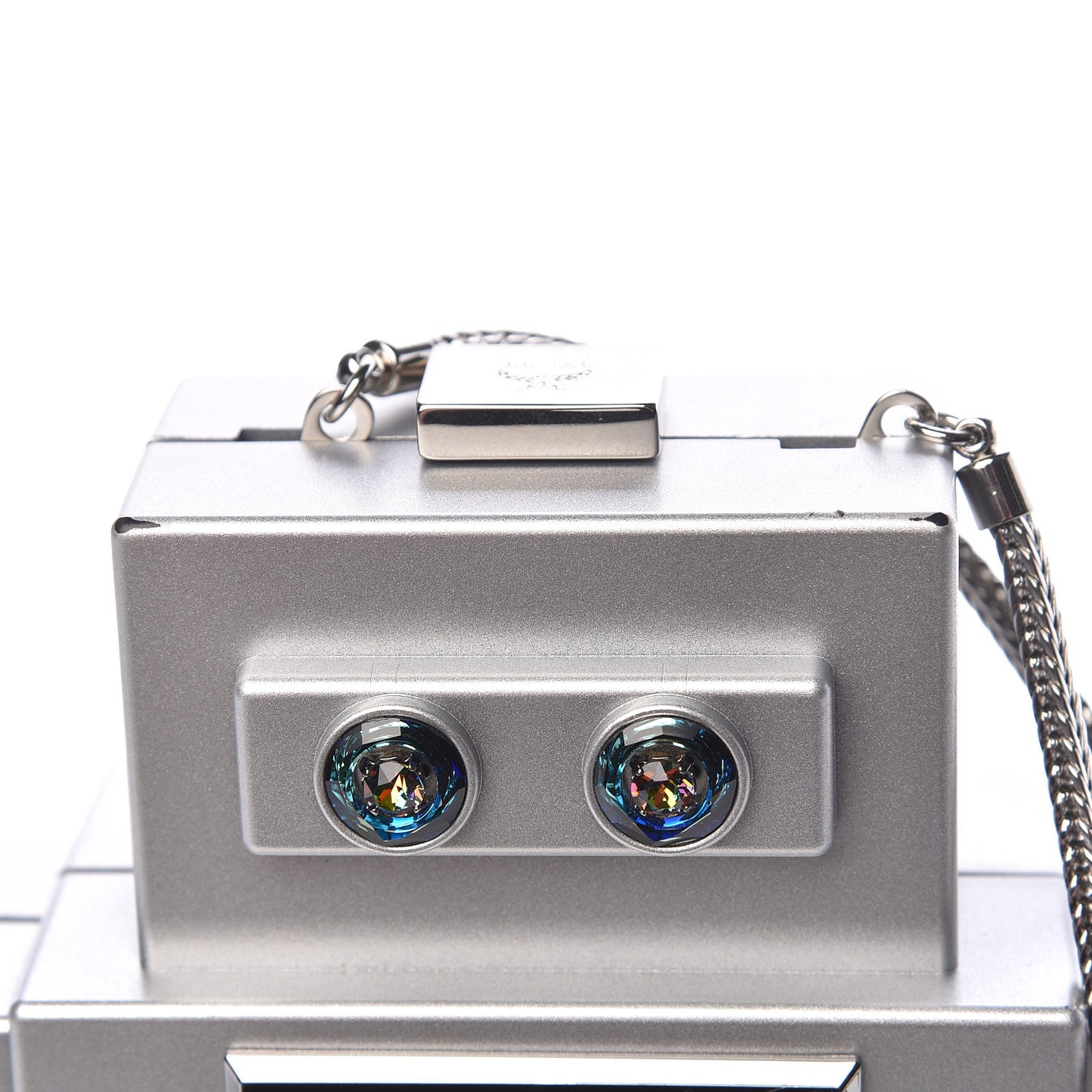 Perspex Roboter Series Clutch Bag Silver