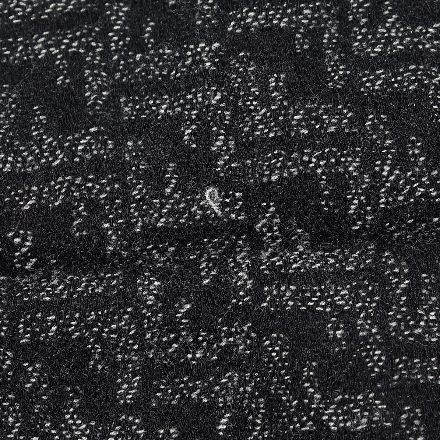Wool FF Scarf Grey Black