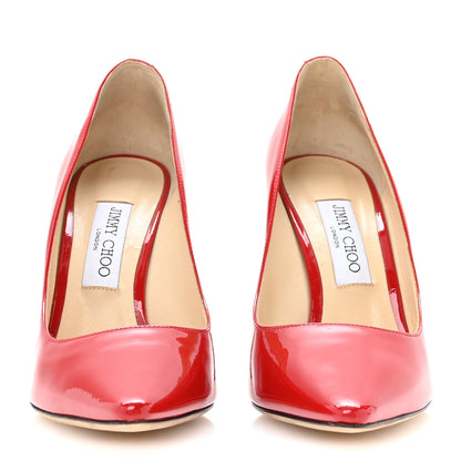 Jimmy Choo Patent Romy 100 Pumps 39.5 Red 3 of 8