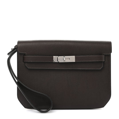 Hermes Taurillon Maurice Kelly Depeches 25 Pouch Ebene 1 of 8