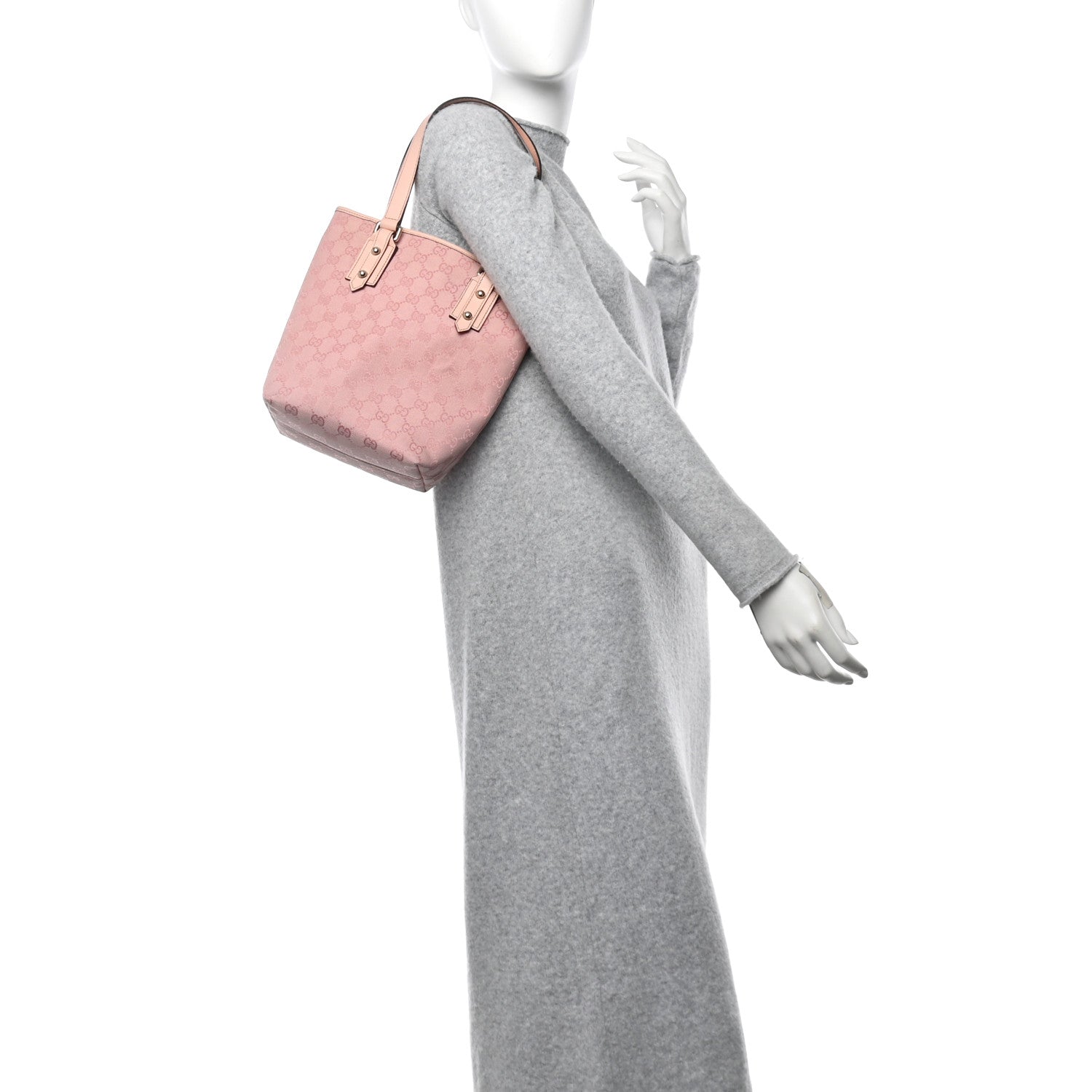 Gucci Monogram Small Charmy Tote Pink 2 of 11