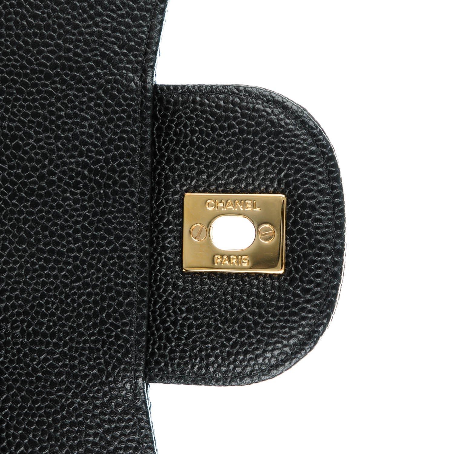 Chanel Caviar Quilted Jumbo Double Flap Black 7 of 9