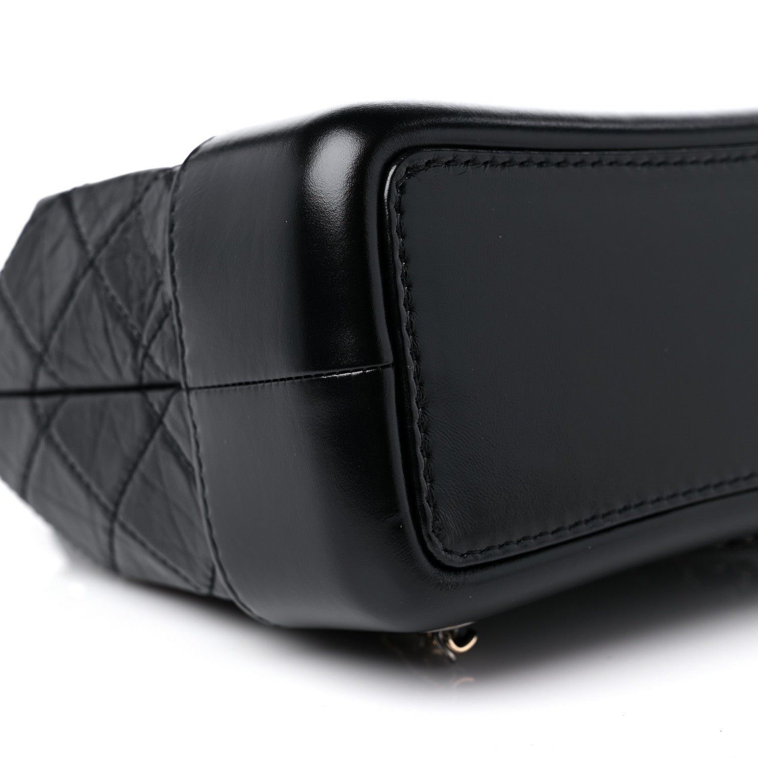 Chanel Aged Calfskin Quilted Small Gabrielle Backpack Black 8 of 10