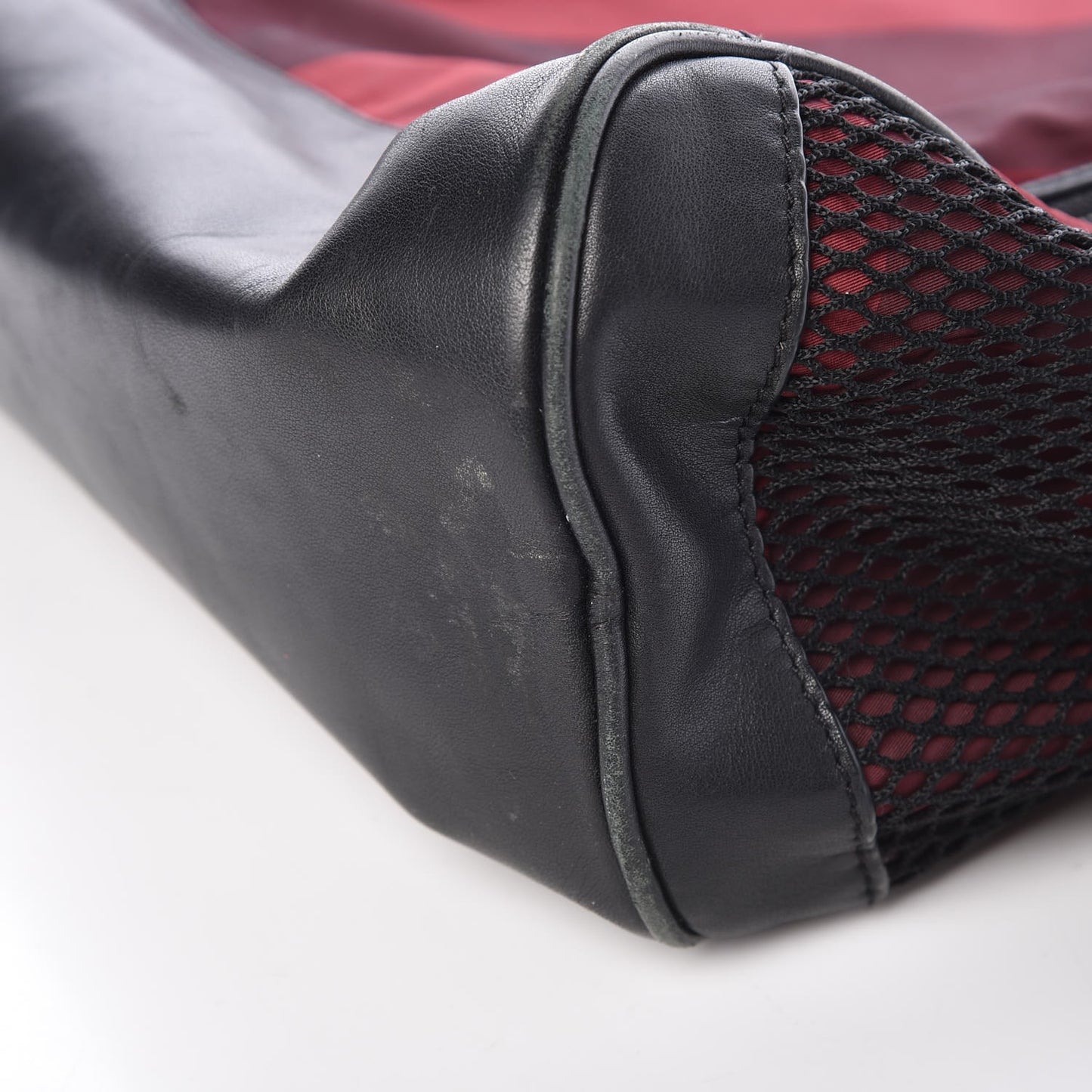 Nylon Supernova Check Backpack Red