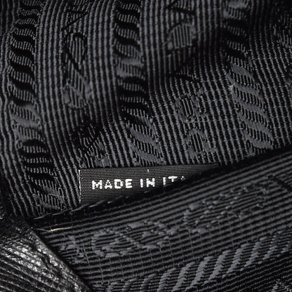 Prada Saffiano Soft Bi-Color Tote Palissandro Black 7 of 17