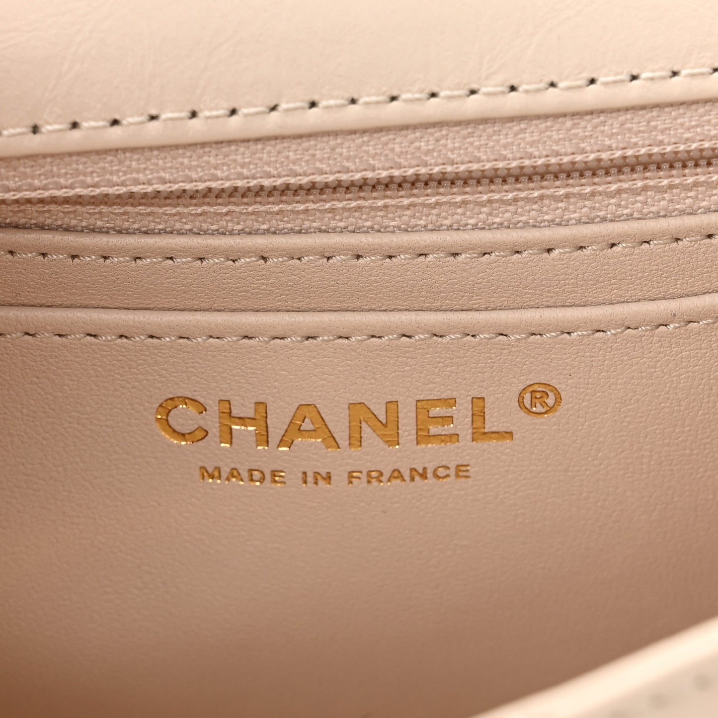 Aged Calfskin Quilted 2.55 Reissue Mini Flap Light Beige