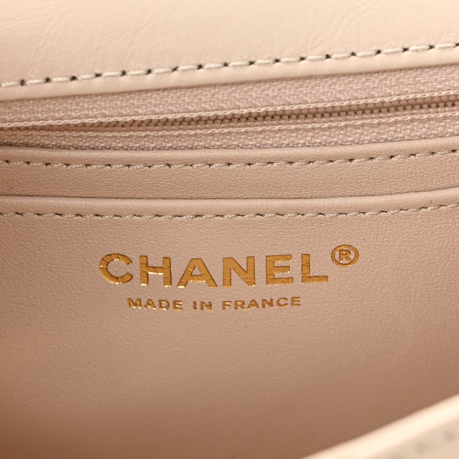 Chanel Aged Calfskin Quilted 2.55 Reissue Mini Flap Light Beige 6 of 12