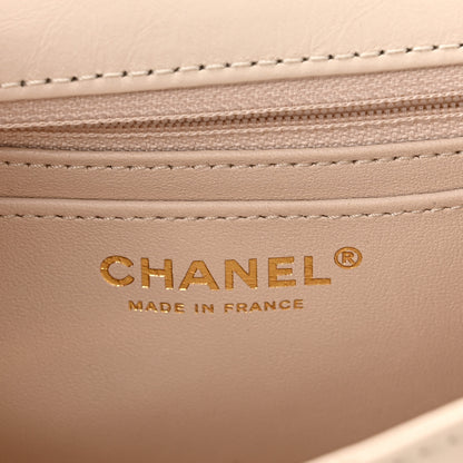Chanel Aged Calfskin Quilted 2.55 Reissue Mini Flap Light Beige 6 of 12