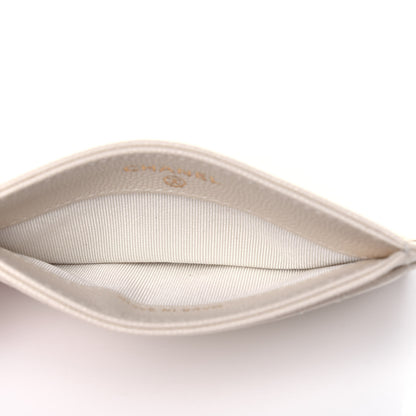 Chanel Caviar Quilted Card Holder White 5 of 11