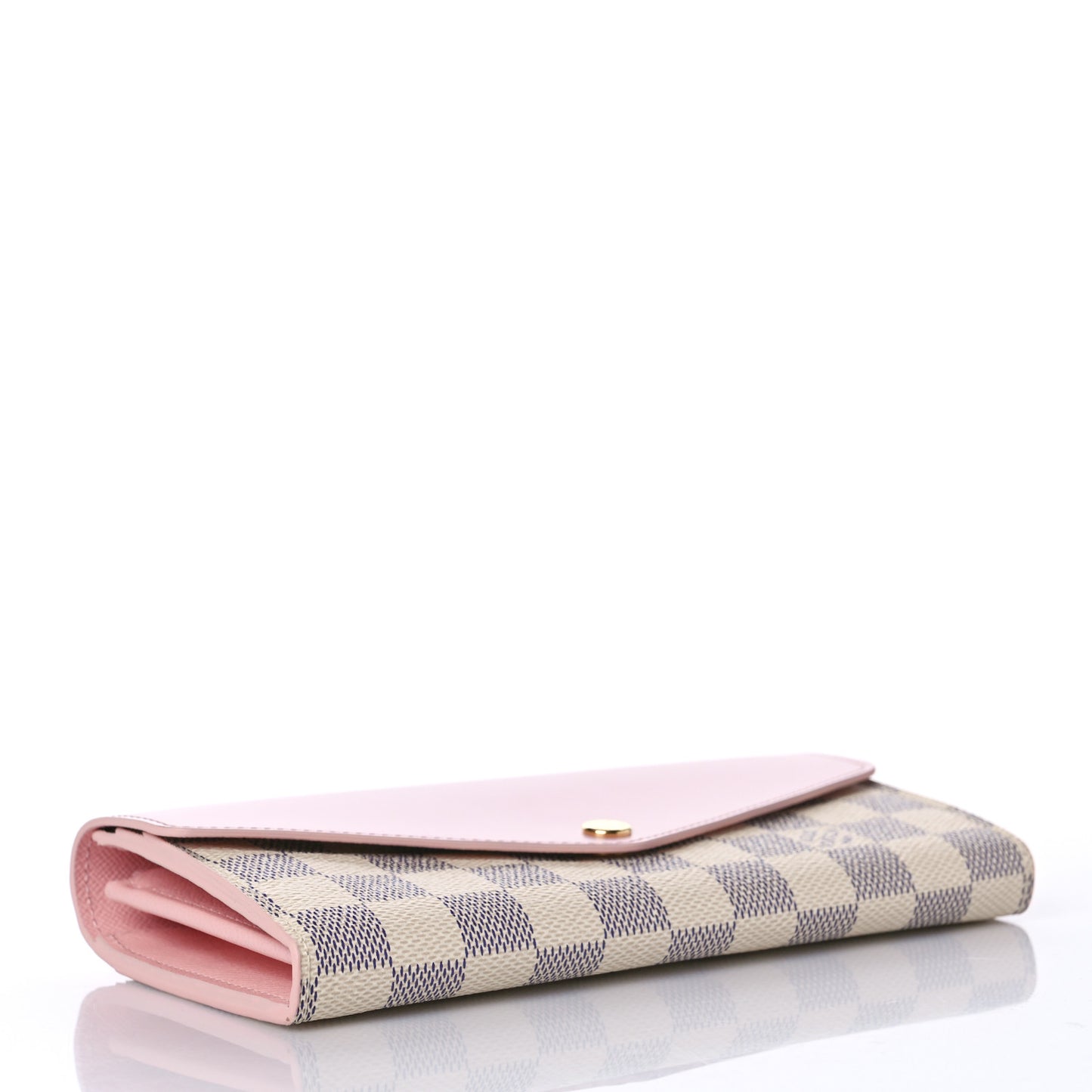 Damier Azur Sarah Wallet NM Rose Ballerine