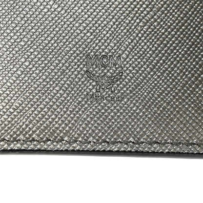 MCM Metallic Visetos Rabbit Bi-Fold Wallet Silver 6 of 8