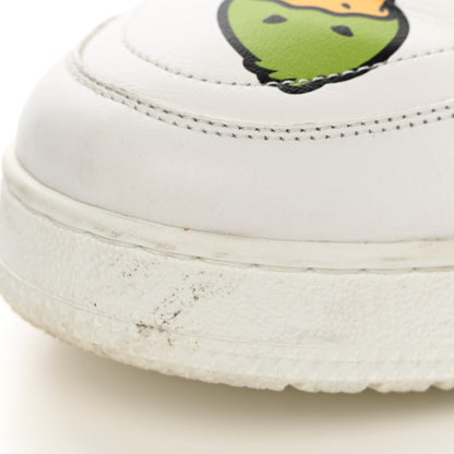 Louis Vuitton X NIGO Calfskin Printed Monogram LV Trainer Sneakers 7.5 White 9 of 13