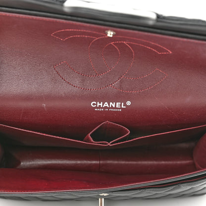 Chanel Lambskin Quilted Jumbo Double Flap Black 5 of 10