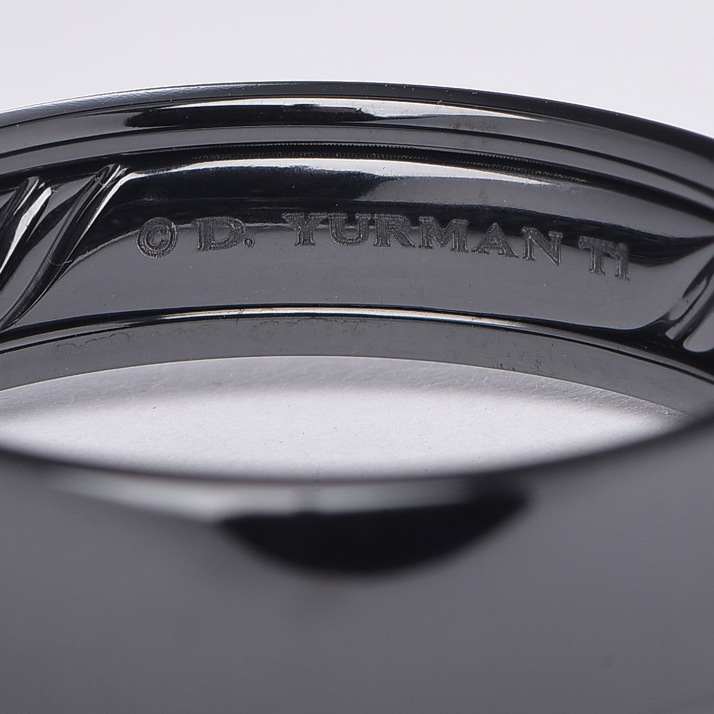 Black Titanium 6mm Band Ring 68 12.25