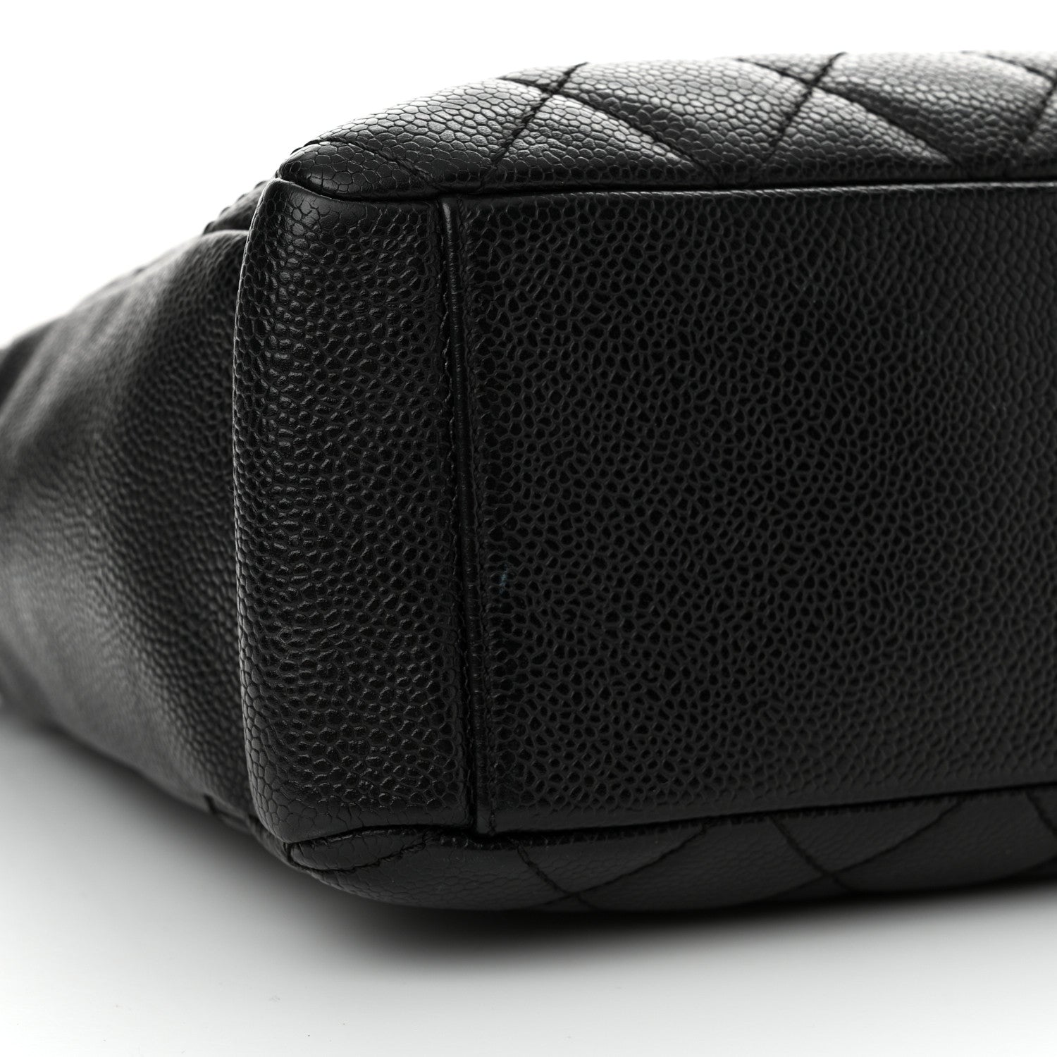 Chanel Caviar Quilted Petit Shopping Tote PST Black 9 of 13