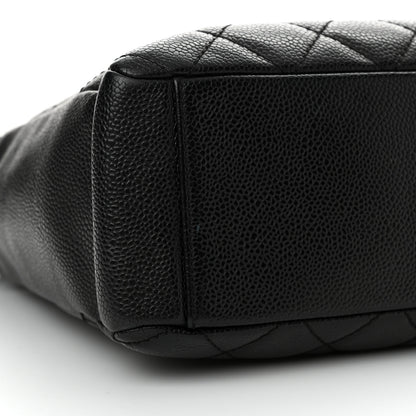 Chanel Caviar Quilted Petit Shopping Tote PST Black 9 of 13