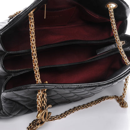 Chanel Aged Calfskin Quilted Medium Just Mademoiselle Black 5 of 8
