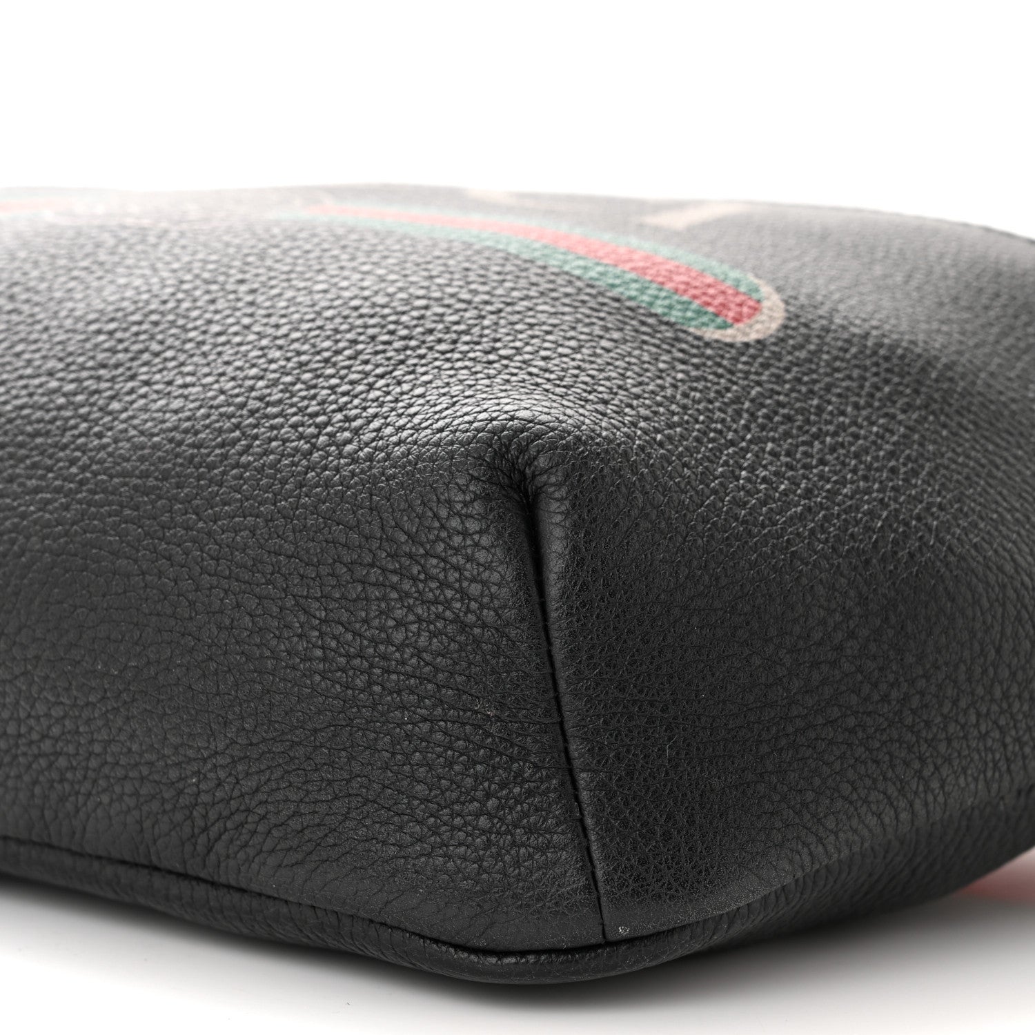 Gucci Grained Calfskin Logo Belt Bag Black 10 of 11