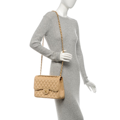 Chanel Caviar Quilted Jumbo Double Flap Beige Clair 2 of 7