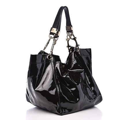 Jimmy Choo Patent Lola Oversized Tote Black 3 of 11