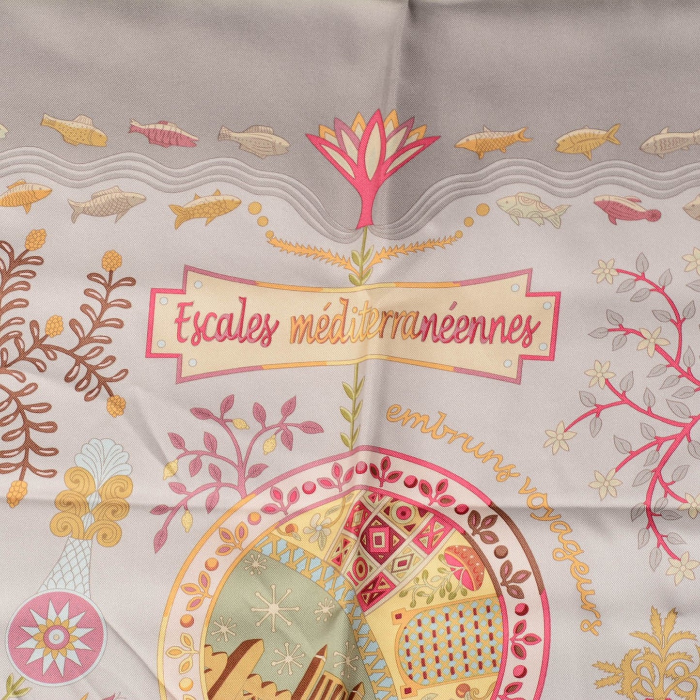 Silk Escales Méditerranéennes Scarf 90